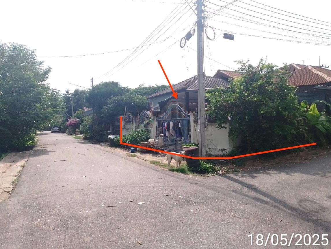 บ้านเดี่ยว พลูตาหลวง สัตหีบ ชลบุรี 2 ห้องนอน 2 ห้องน้ำ พื้นที่ 133.5 ตร.ม. บนที่ดิน 55 ตร.ว. ราคาล้านกลางๆ
