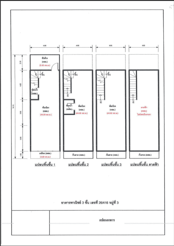 อาคารพาณิชย์ โครงการ สินสมบูรณ์ กรุงเทพมหานคร