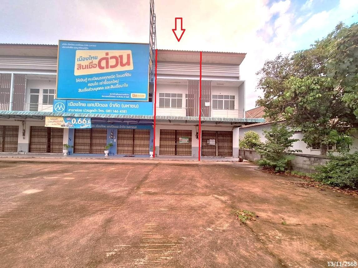 ขายอาคารพาณิชย์ นาท่อม เมืองพัทลุง ทำเลค้าขาย พื้นที่ใช้สอย 128 ตร.ม.