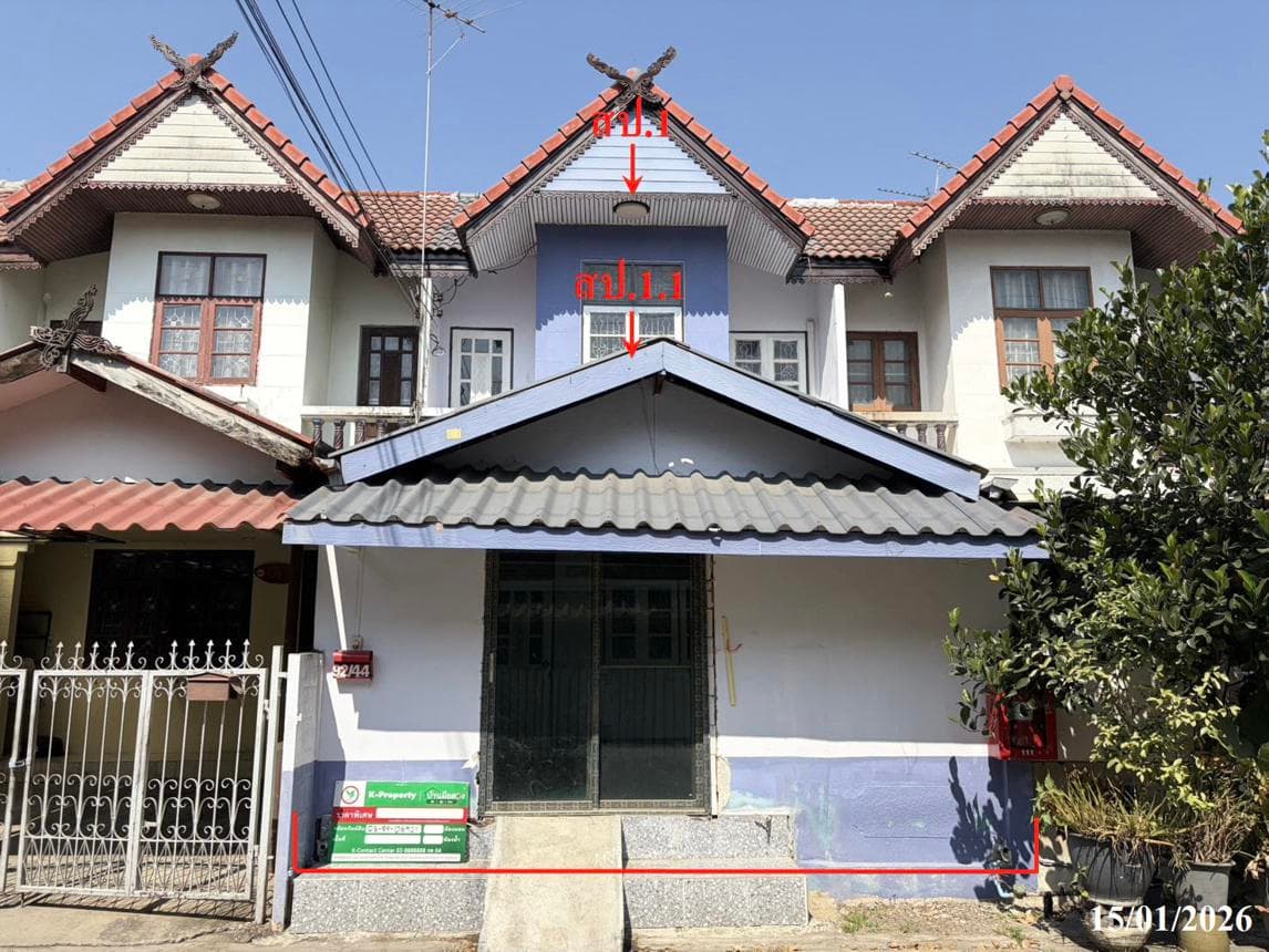 ขายทาวน์เฮ้าส์ กานต์การ์เด้นวิลล่า (Karn Garden Villa) ลาดหลุมแก้ว-หน้าไม้ 2 ห้องนอน พื้นที่กว้าง 122.5 ตร.ม. ราคาล้านต้นๆ