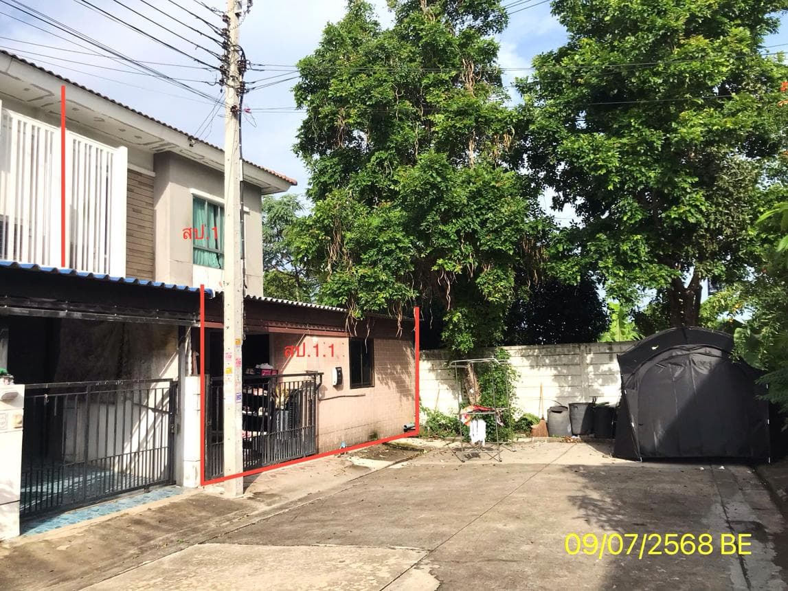 ทาวน์โฮม พฤกษาวิลล์ 69 กาญจนาภิเษก-ลาดปลาดุก 3 ห้องนอน สเปซกว้าง 121.4 ตร.ม. ทำเลบางบัวทอง เดินทางสะดวก