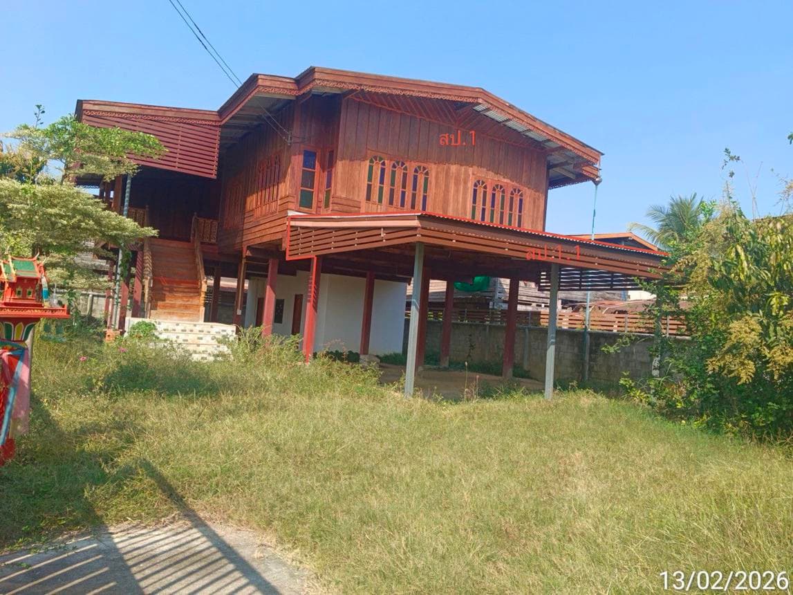 ขายบ้านเดี่ยวทำเลดี ต.สารจิตร อ.ศรีสัชนาลัย สุโขทัย พื้นที่ใช้สอยกว้างขวาง สภาพแวดล้อมสงบเป็นส่วนตัว