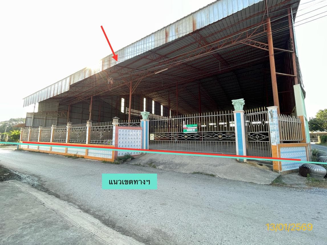 ขายโกดัง หนองกบ บ้านโป่ง ราชบุรี พื้นที่ 78 ตร.ว. พื้นที่ใช้สอย 1792.62 ตร.ม. 1 ห้องนอน 1 ห้องน้ำ