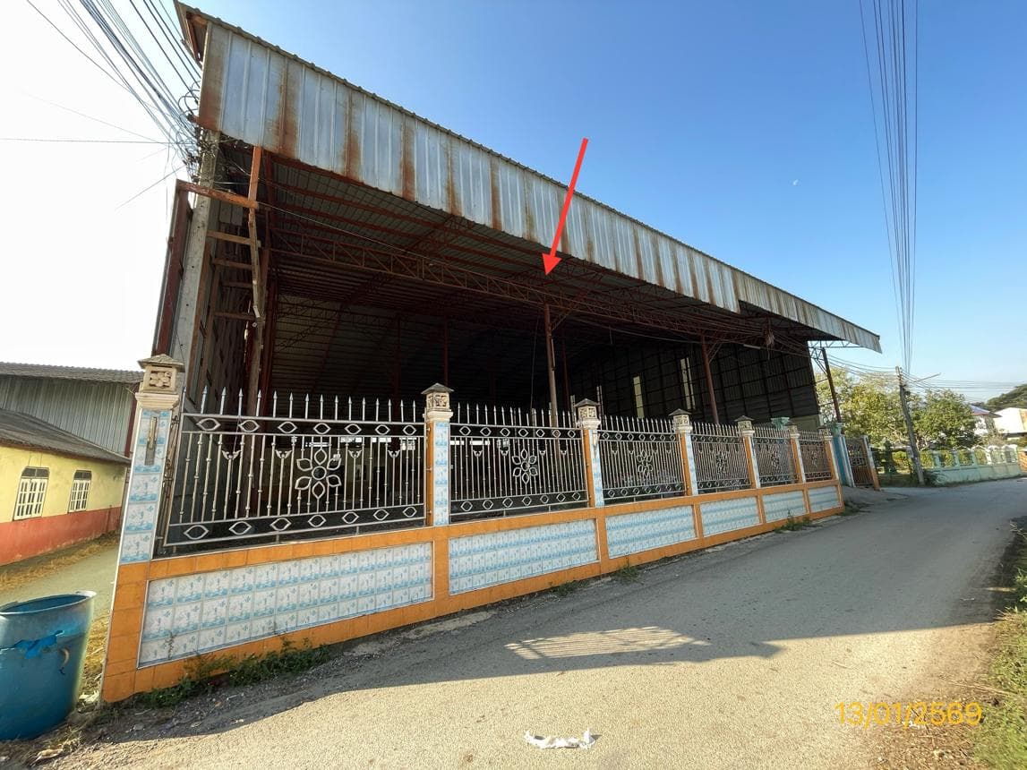 ขายโกดัง หนองกบ บ้านโป่ง ราชบุรี พื้นที่ 78 ตร.ว. พื้นที่ใช้สอย 1792.62 ตร.ม. 1 ห้องนอน 1 ห้องน้ำ