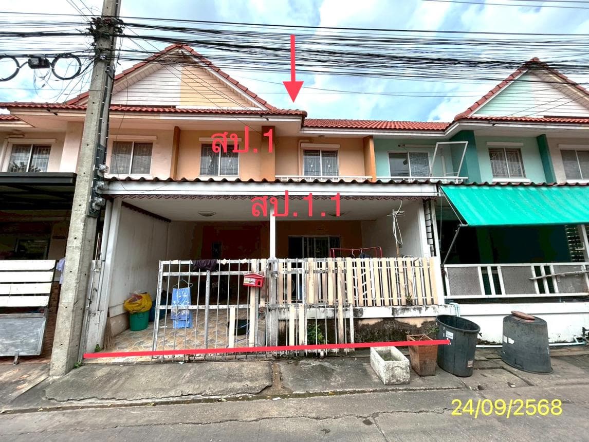 ทาวน์โฮม บ้านพฤกษา ซี (Baan Pruksa C) คลองสาม คลองหลวง ปทุมธานี 3 ห้องนอน ทำเลดี ราคาล้านต้นๆ