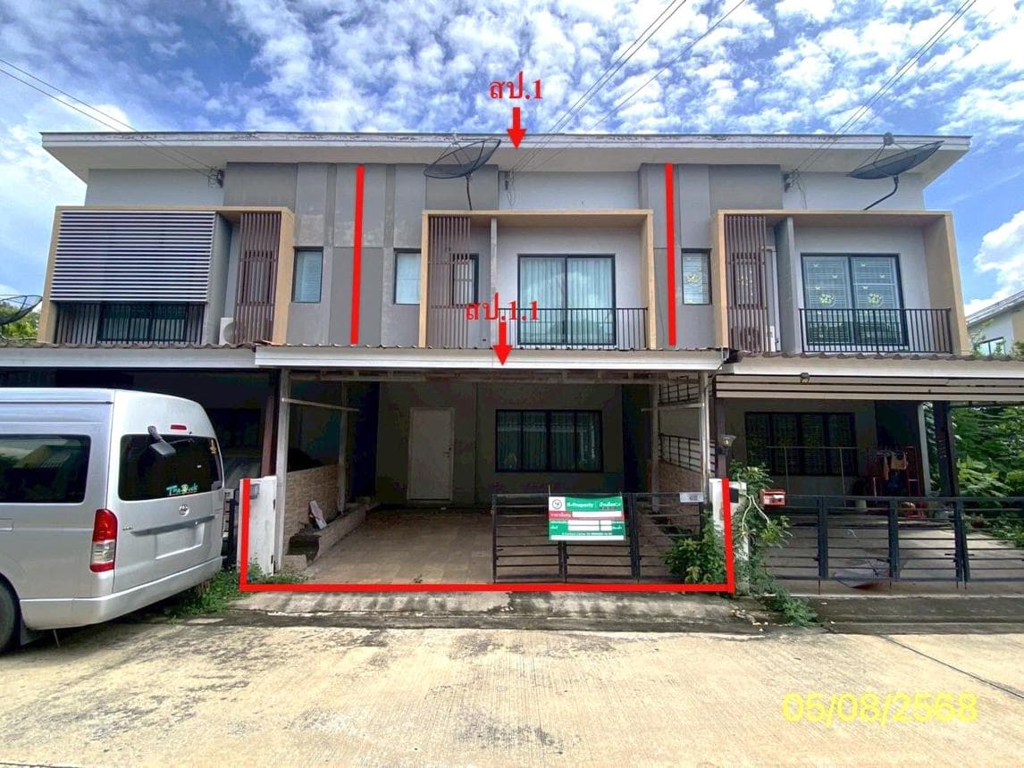 ขายทาวน์เฮ้าส์ เดอะคอนเนค สุวรรณภูมิ 2 ราชาเทวะ บางพลี สมุทรปราการ 3 ห้องนอน พื้นที่ใช้สอย 131.1 ตร.ม.