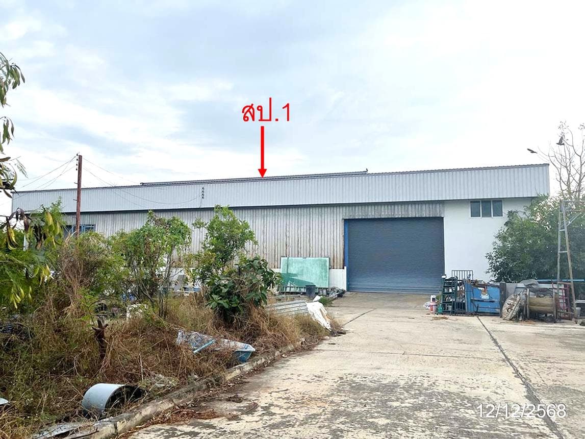 โกดัง ศาลาแดง บางน้ำเปรี้ยว ฉะเชิงเทรา พื้นที่ใช้สอย 585 ตร.ม. ทำเลทองย่าน EEC รองรับทุกธุรกิจ
