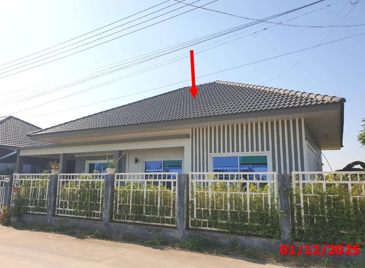 บ้านเดี่ยว 3 ห้องนอน ทำเลศักยภาพเหมืองง่า เมืองลำพูน บนเนื้อที่กว้าง 67.7 ตร.ว. บรรยากาศร่มรื่น