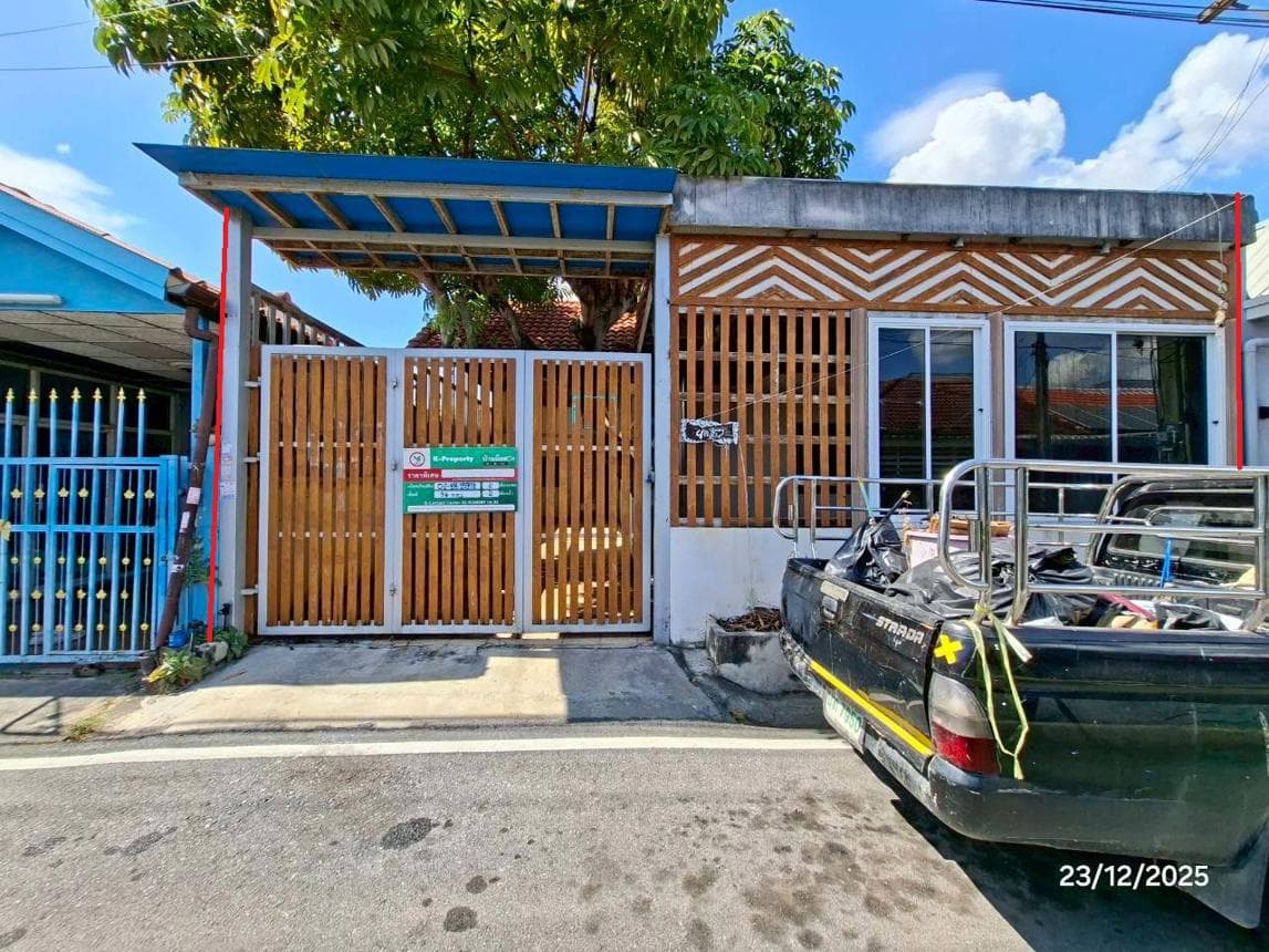 ขายบ้านเดี่ยว ธัญญาพร 2 ธัญบุรี ปทุมธานี ทำเลลำผักกูด เนื้อที่ 36 ตร.ว. พื้นที่ใช้สอย 115 ตร.ม. 2 ห้องนอน 2 ห้องน้ำ สภาพดี พร้อมอยู่