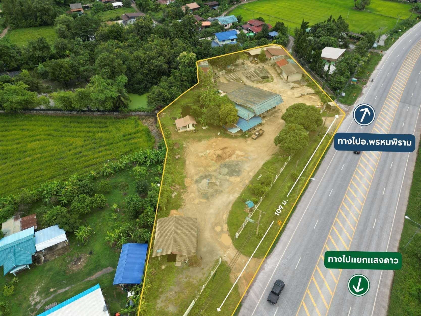 ที่ดิน 3 ไร่ ติดถนนใหญ่ หน้ากว้าง 60 เมตร ทำเลศักยภาพสูง ใกล้แยกแสงดาว อ.เมืองพิษณุโลก