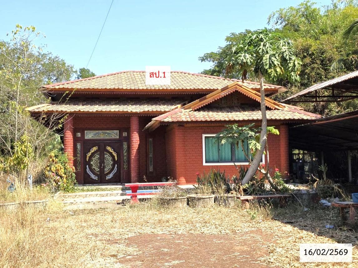 ขายบ้านเดี่ยว อำเภอพังโคน สกลนคร 3 ห้องนอน พื้นที่กว้างขวาง บรรยากาศเป็นส่วนตัว