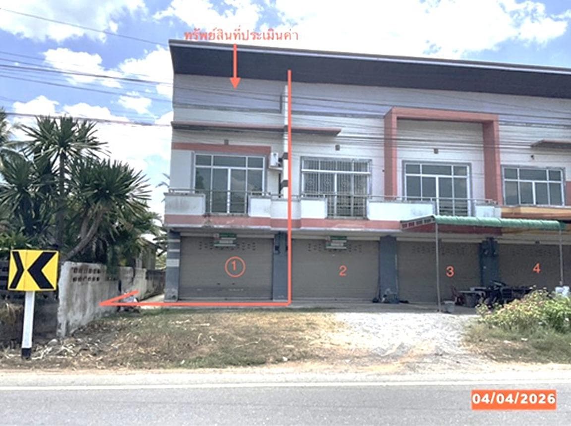 อาคารพาณิชย์ 2 ห้องนอน 2 ห้องน้ำ พื้นที่ 130.5 ตร.ม. ทำเลศักยภาพ เขาโร ทุ่งสง จ.นครศรีธรรมราช