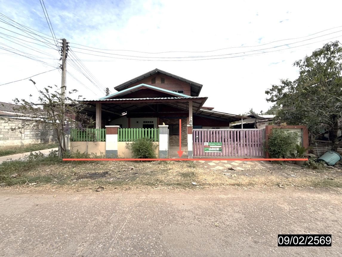 บ้านเดี่ยว หนองตูม ภูเขียว ชัยภูมิ 3 ห้องนอน 1 ห้องน้ำ พื้นที่กว้าง 192 ตร.ม. บนเนื้อที่ 54.1 ตร.ว. ราคาเพียง 1.07 ล้านบาท