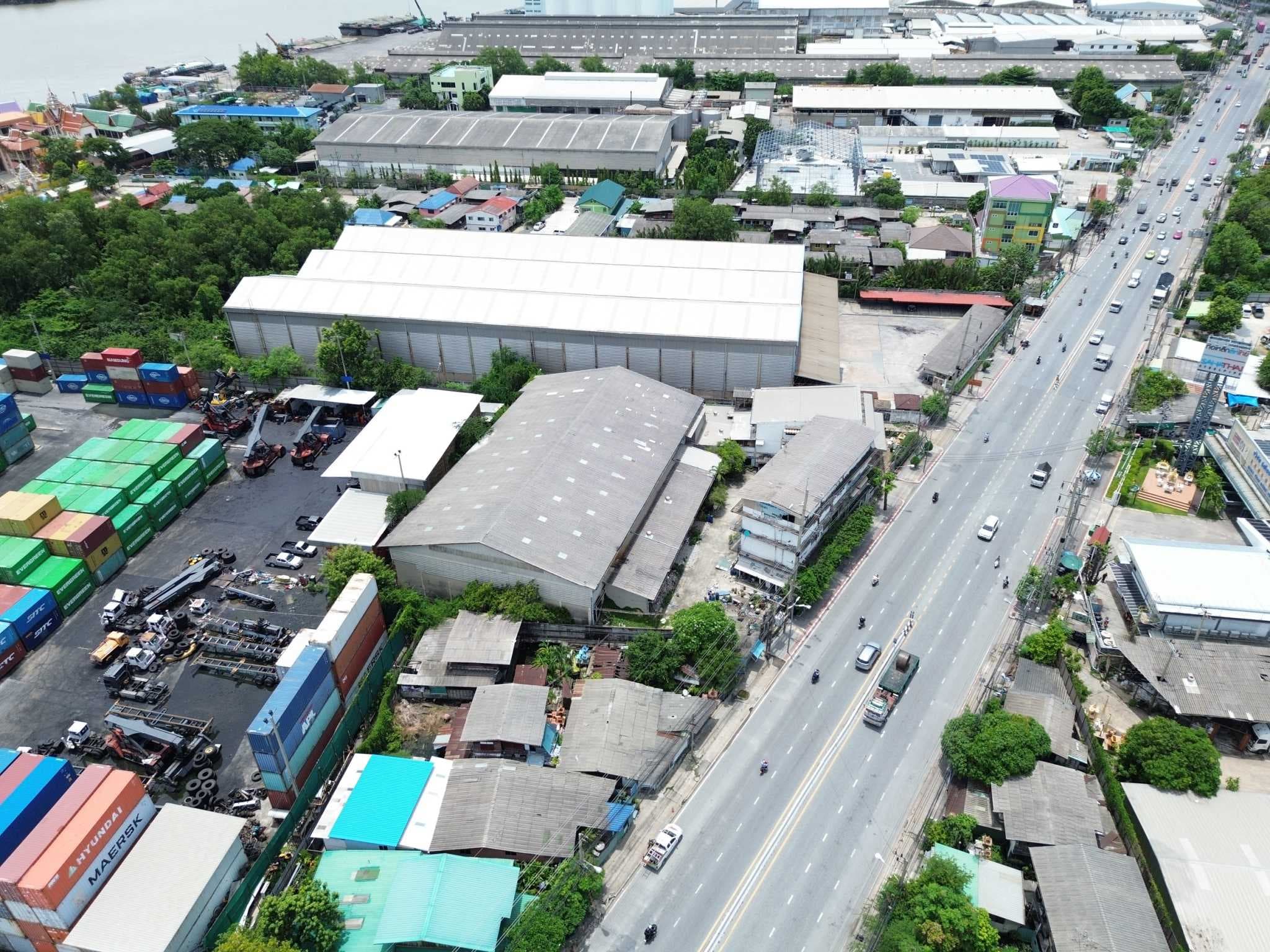 ขายที่ดินผังสีม่วง 839 ตรว ติดถ.ปู่เจ้าสมิงพราย พระประแดง เหมาะโรงงาน โกดัง คลังสินค้า ทำการค้า