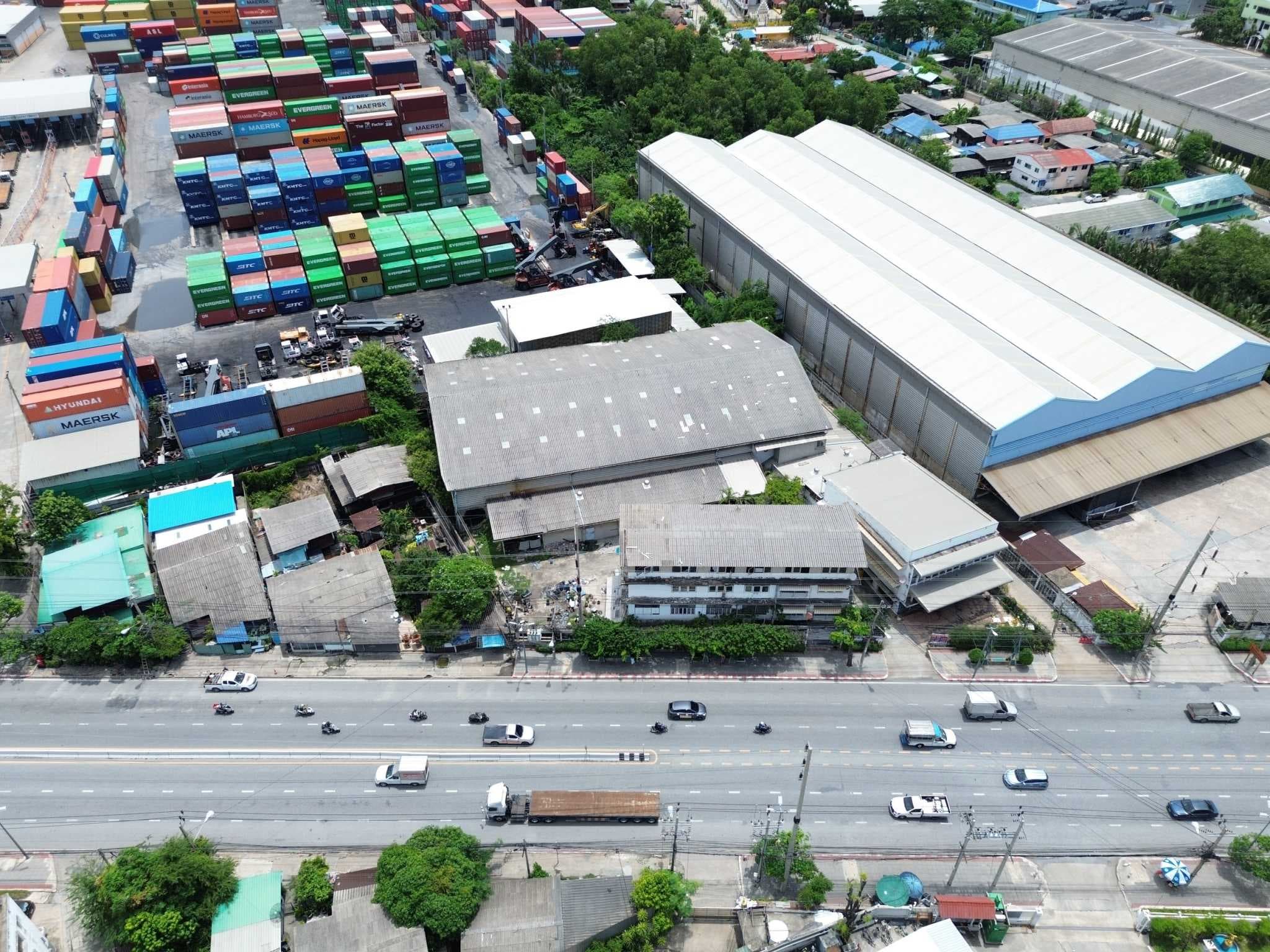 ขายที่ดินผังสีม่วง 839 ตรว ติดถ.ปู่เจ้าสมิงพราย พระประแดง เหมาะโรงงาน โกดัง คลังสินค้า ทำการค้า