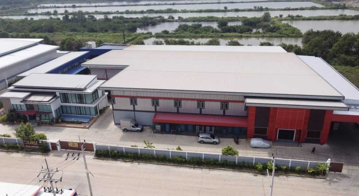 ขายโรงงานผลิตเครื่องดื่มประเภทน้ำผลไม้ 25% เหมือนน้ำดีโด้ จ. สมุทรสาคร