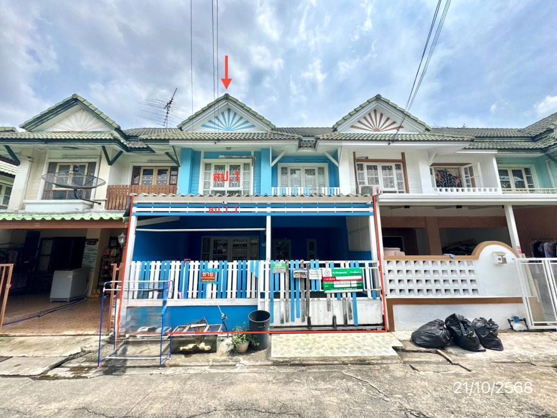 ทาวน์เฮ้าส์ บ้านพฤกษา 12 คลองสาม คลองหลวง ปทุมธานี 3 ห้องนอน 2 ห้องน้ำ พื้นที่กว้าง 117 ตร.ม. ทำเลดีราคาล้านต้นๆ
