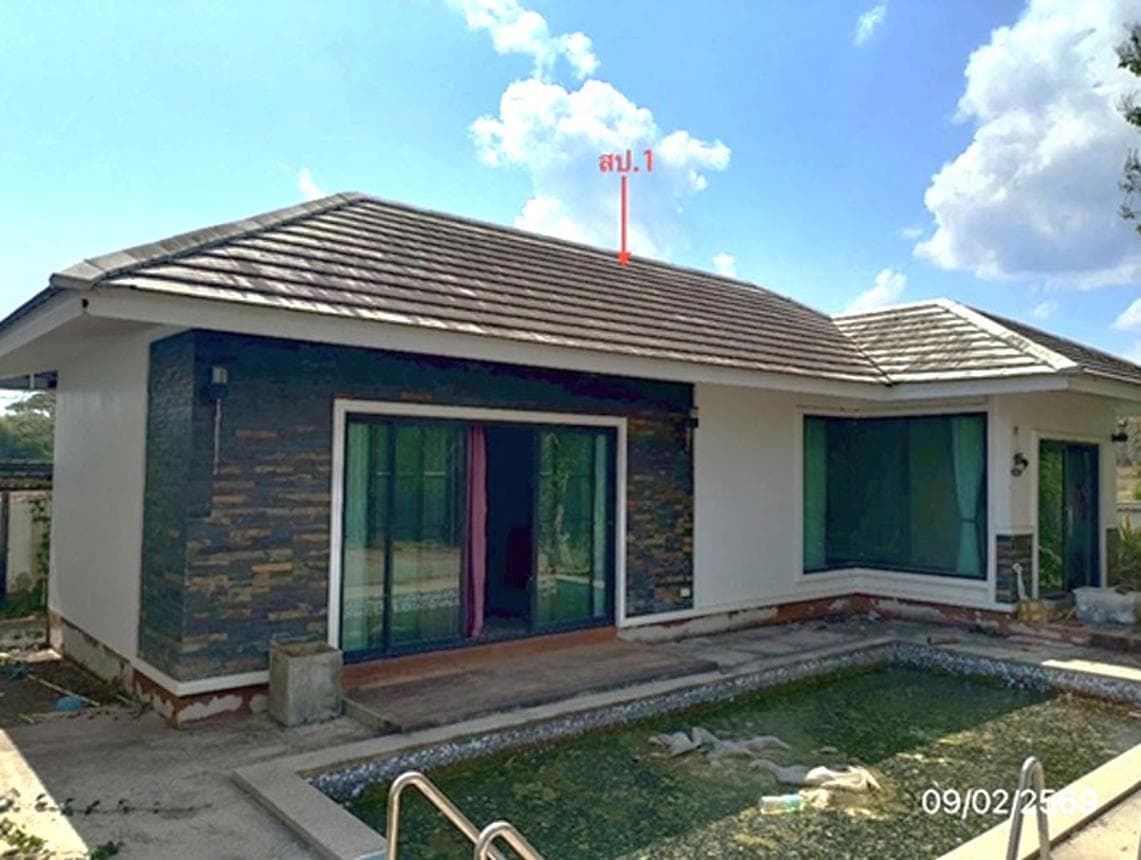 ขายบ้านเดี่ยวทำเลดี พื้นที่ใช้สอย 76 ตร.ม. อ.ภูกามยาว จ.พะเยา บรรยากาศร่มรื่น วิวสวย เหมาะสำหรับเป็นบ้านพักผ่อนหรือที่อยู่อาศัย