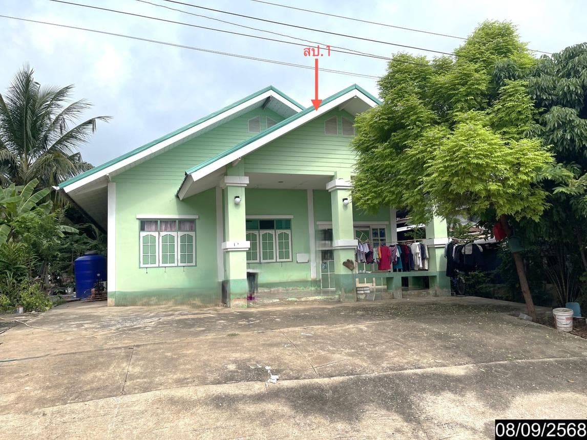 บ้านเดี่ยว นาแพง โคกโพธิ์ไชย ขอนแก่น 2 ห้องนอน 1 ห้องน้ำ พื้นที่ใช้สอย 123 ตร.ม. บนที่ดินกว้างขวาง 82 ตร.ว. ทำเลสงบเป็นส่วนตัว ราคาพิเศษ 1.26 ล้าน