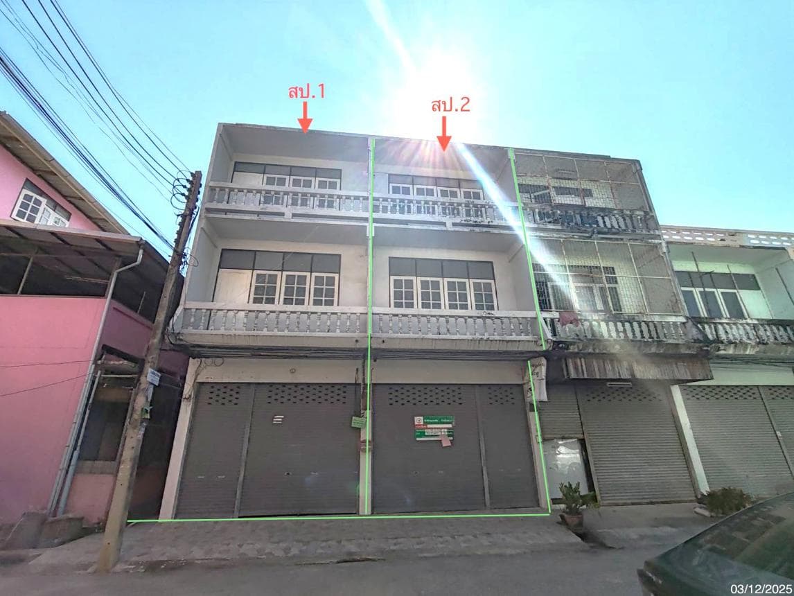 อาคารพาณิชย์ทำเลการค้า 6 ห้องนอน พื้นที่ 376 ตร.ม. บ้านสร้าง บางปะอิน พระนครศรีอยุธยา