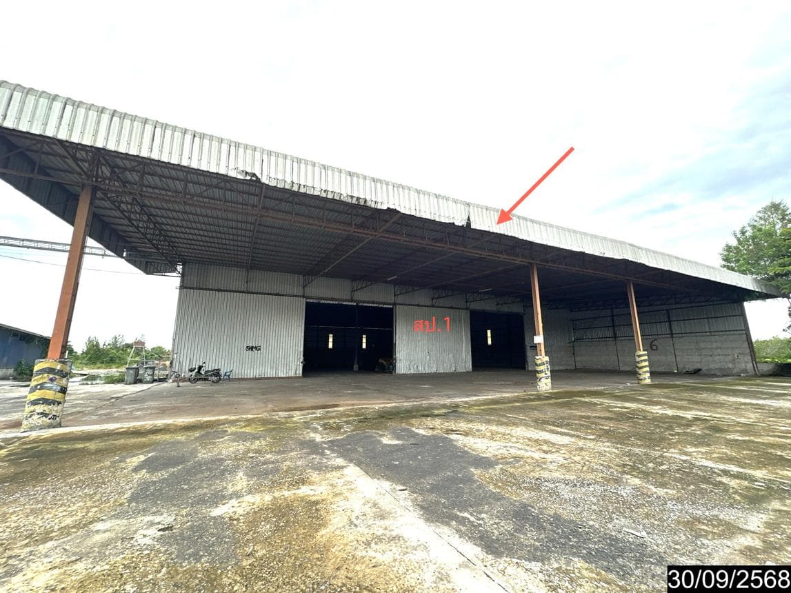 ขายอาคารโรงงาน ปราสาทเยอ ไพรบึง ศรีสะเกษ พื้นที่ใช้สอย 2200 ตร.ม.