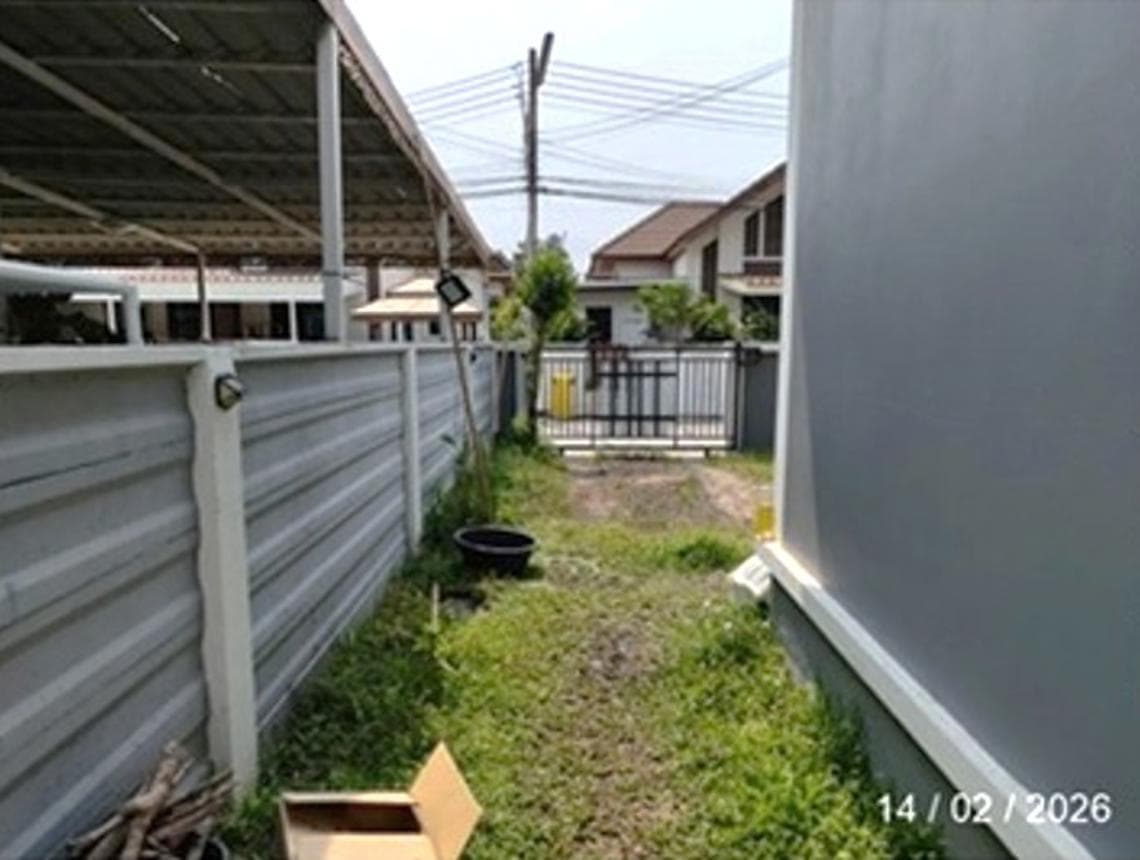ขายบ้านเดี่ยว แสนมณี 6 (Saenmanee 6) บ้านเก่า พนัสนิคม ชลบุรี พื้นที่ 43.2 ตร.ว. 2 ห้องนอน ทำเลดี