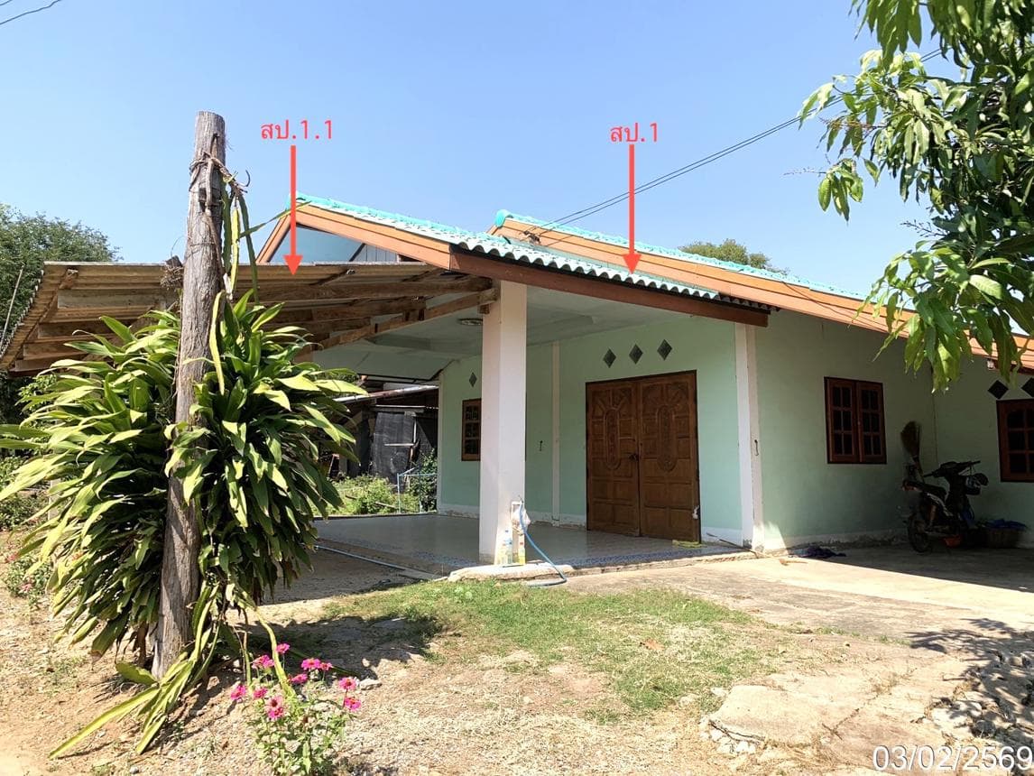 บ้านเดี่ยว หนองกระทุ่ม เดิมบางนางบวช สุพรรณบุรี 2 ห้องนอน 146 ตร.ม. บนที่ดิน 50 ตร.ว. ทำเลสงบ บรรยากาศบ้านสวน