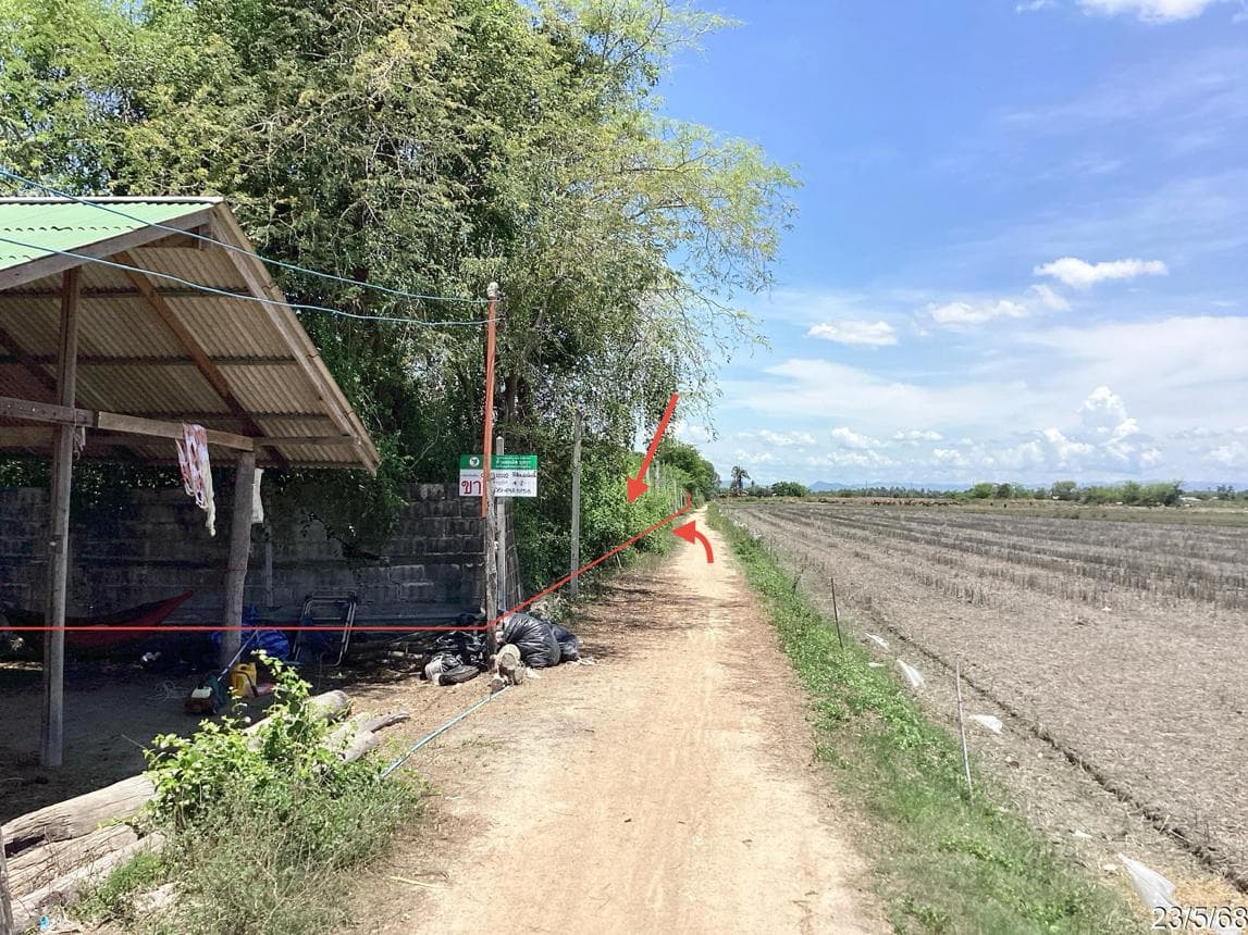 ขายที่ดินเปล่า บางจาน เมืองเพชรบุรี ทำเลดี บรรยากาศสงบ เหมาะสร้างบ้านและลงทุน ราคา 1.71 ล้าน