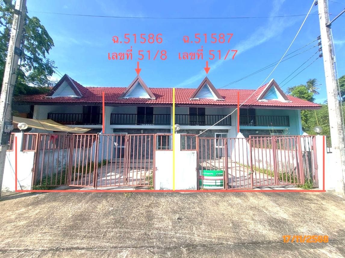 ทาวน์เฮ้าส์ 4 ห้องนอน พื้นที่ 180 ตร.ม. ทำเลศักยภาพ ตลิ่งงาม เกาะสมุย สุราษฎร์ธานี
