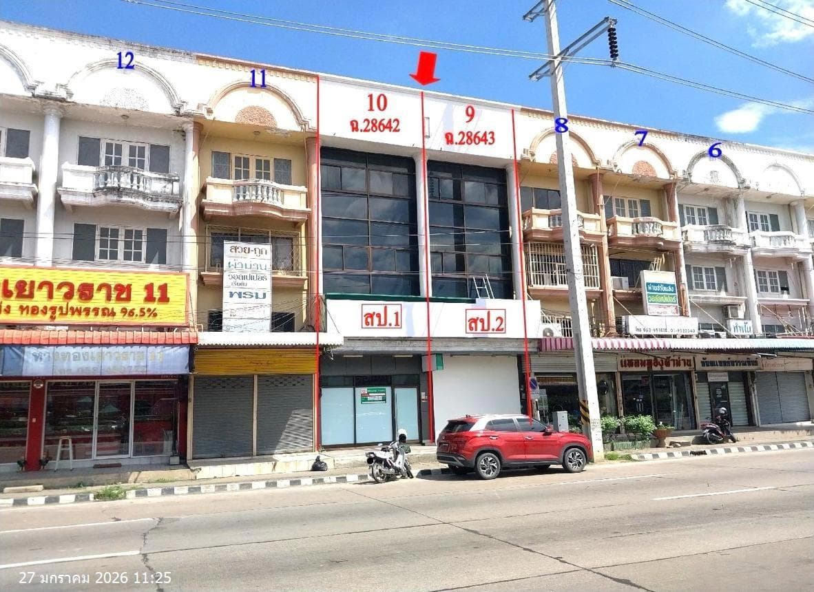 อาคารพาณิชย์ทำเลทอง สามแยกสันทราย เชียงใหม่ พื้นที่ใช้สอย 408 ตร.ม. เหมาะทำสำนักงานหรือธุรกิจสาขา ราคา 16 ล้านบาท