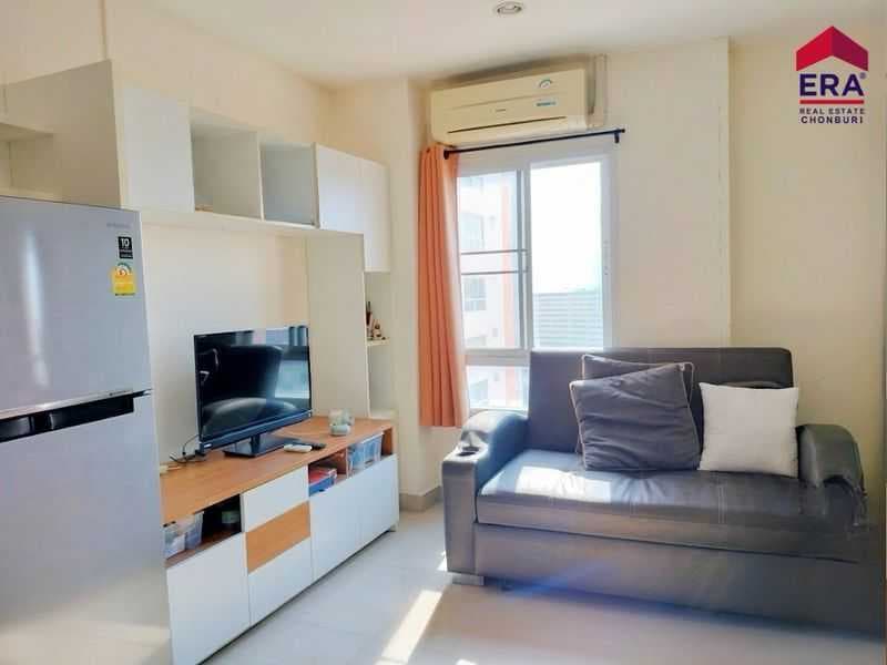 ขายคอนโดพร้อมผู้เช่า ทำเลดีใกล้ ม.บูรพา เพียง 1.25 ล้านบาท The Wisdom Burg Condo บางแสน