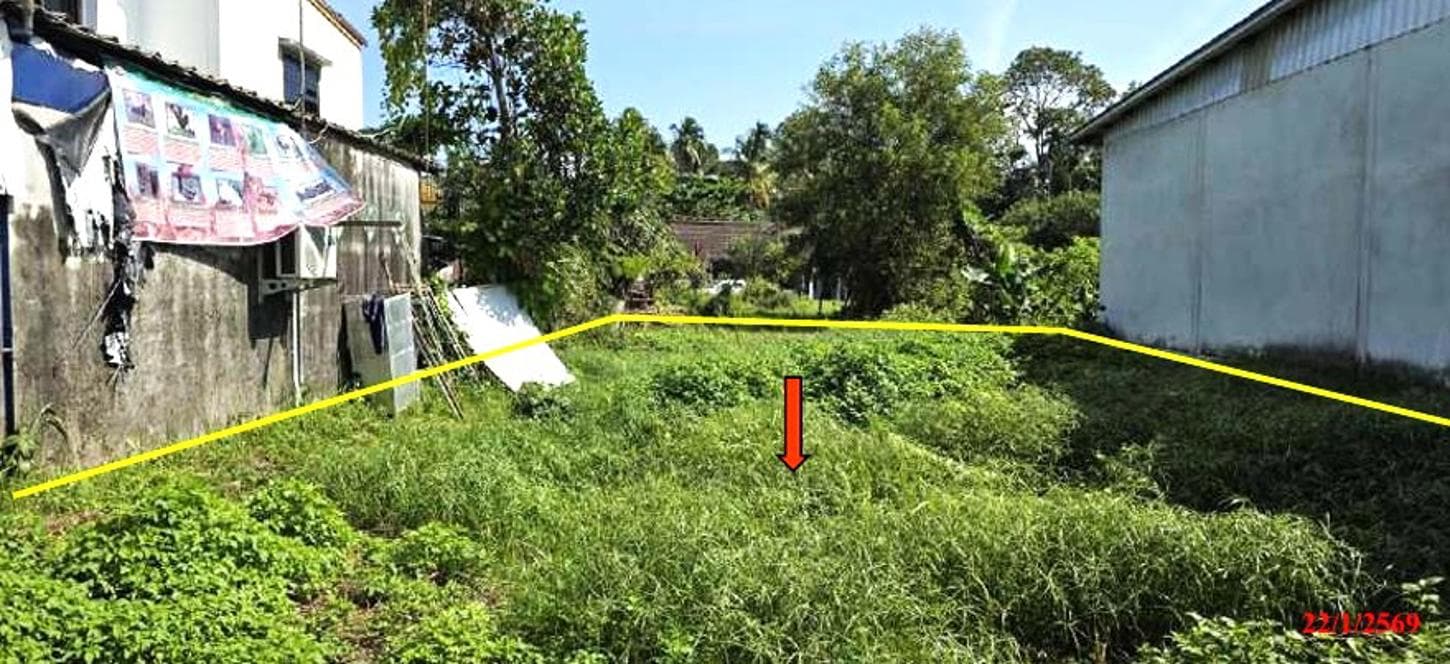 ที่ดินว่างเปล่า ลำภู เมืองนราธิวาส นราธิวาส เนื้อที่ 53.3 ตร.ว. ทำเลดีเหมาะสำหรับปลูกสร้างที่อยู่อาศัย