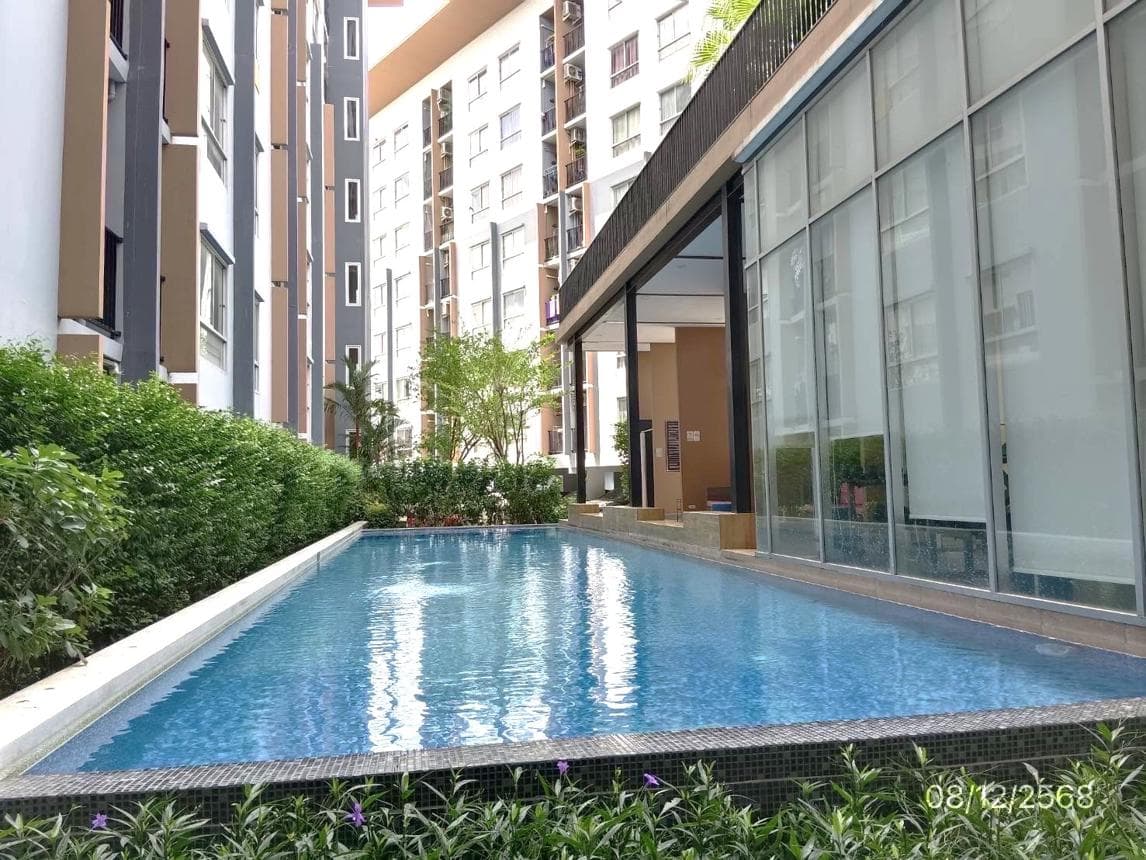 คอนโดมิเนียม พลัมคอนโด บางใหญ่ สเตชั่น เฟส 2 บางรักพัฒนา บางบัวทอง นนทบุรี พื้นที่ 23.05 ตร.ม. ทำเลเด่นใกล้รถไฟฟ้าสายสีม่วง ราคาไม่ถึงล้าน