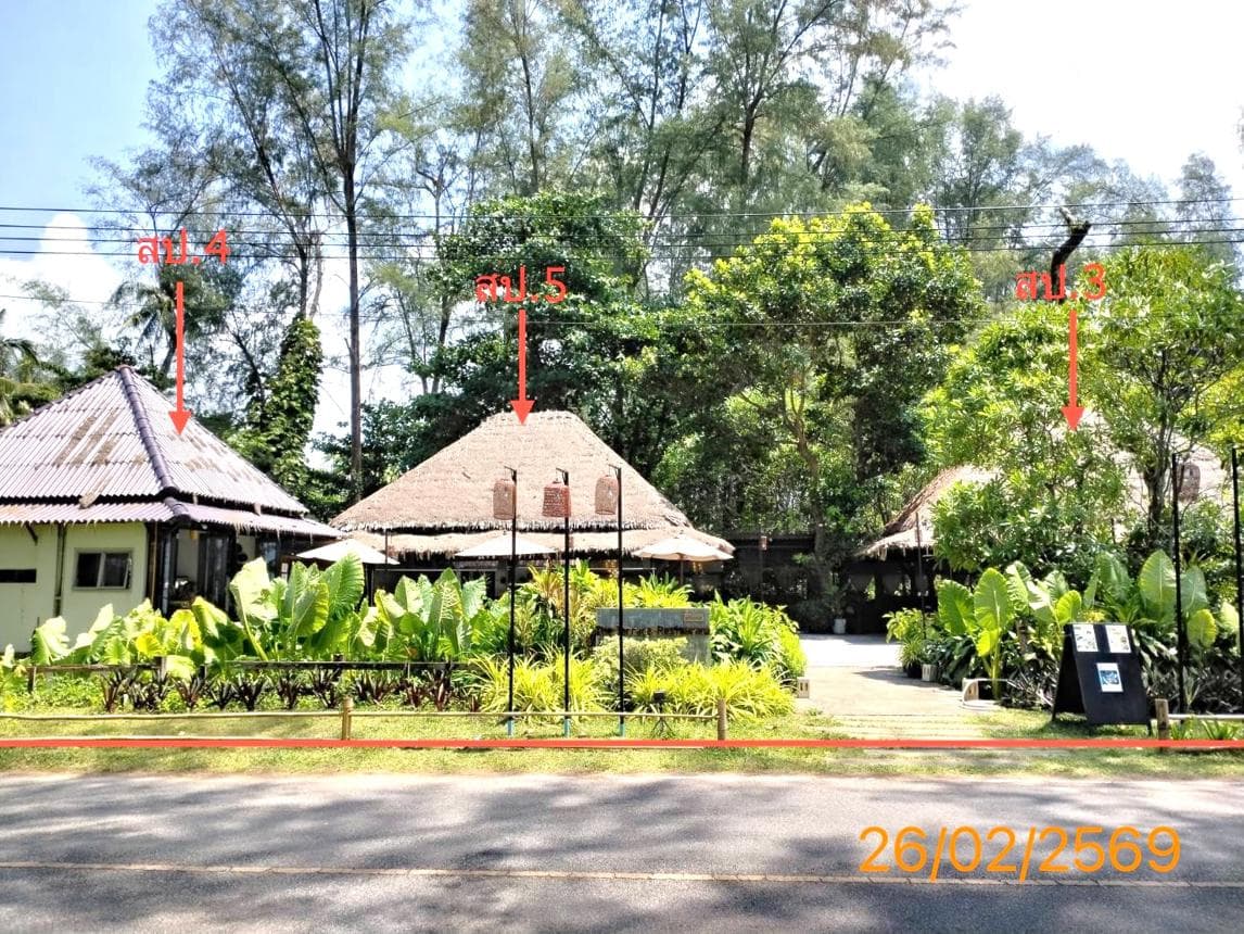 ขายรีสอร์ท บางม่วง ตะกั่วป่า พังงา พื้นที่ 50 ตร.ว. พื้นที่ใช้สอย 48 ตร.ม.
