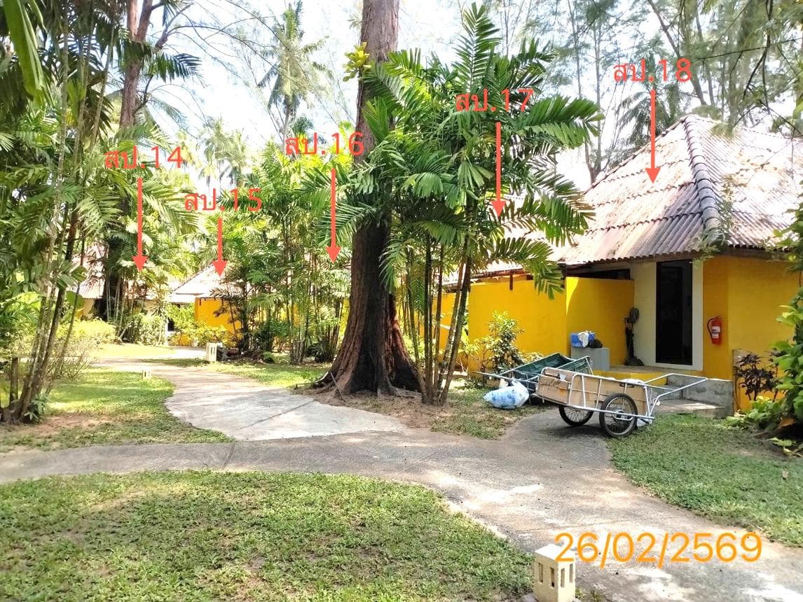 ขายรีสอร์ท บางม่วง ตะกั่วป่า พังงา พื้นที่ 50 ตร.ว. พื้นที่ใช้สอย 48 ตร.ม.