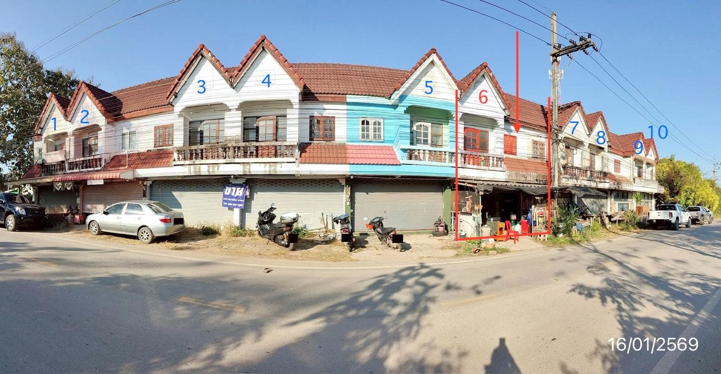 อาคารพาณิชย์ ท่าวังทอง เมืองพะเยา พะเยา 1 ห้องนอน 2 ห้องน้ำ พื้นที่ 90 ตร.ม. ทำเลค้าขายราคาไม่ถึงล้าน