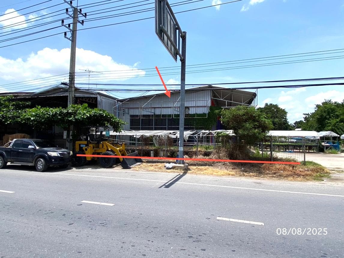 ขายโกดังพร้อมออฟฟิศ วังขนาย ท่าม่วง กาญจนบุรี พื้นที่ใช้สอย 405 ตร.ม. ทำเลดี ขนส่งสะดวก