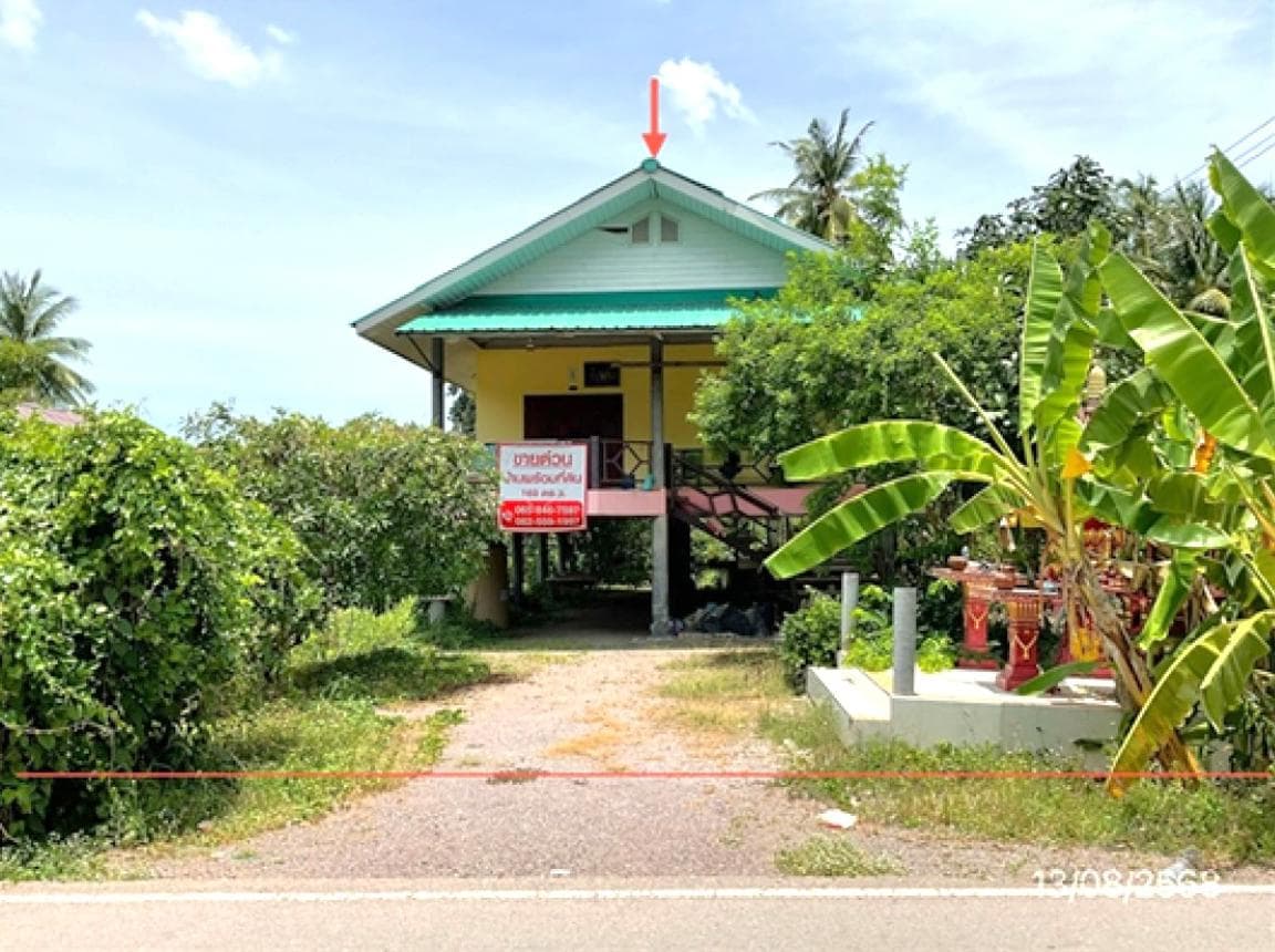 ขายบ้านเดี่ยว ยายแพง บางคนที สมุทรสงคราม พื้นที่กว้าง 69 ตร.ว. ฟังก์ชัน 2 นอน 2 น้ำ บรรยากาศร่มรื่น