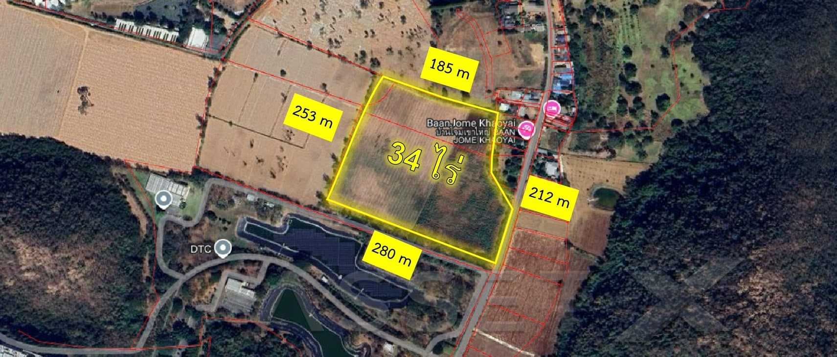 ขาย ที่ดินแปลงใหญ่ 34 ไร่ | หนองน้ำแดง ปากช่อง นครราชสีมา ผังเมืองสีเขียว ทำเลศักยภาพ ใกล้เขาใหญ่ เหมาะสำหรับพัฒนาโครงการในอนาคต