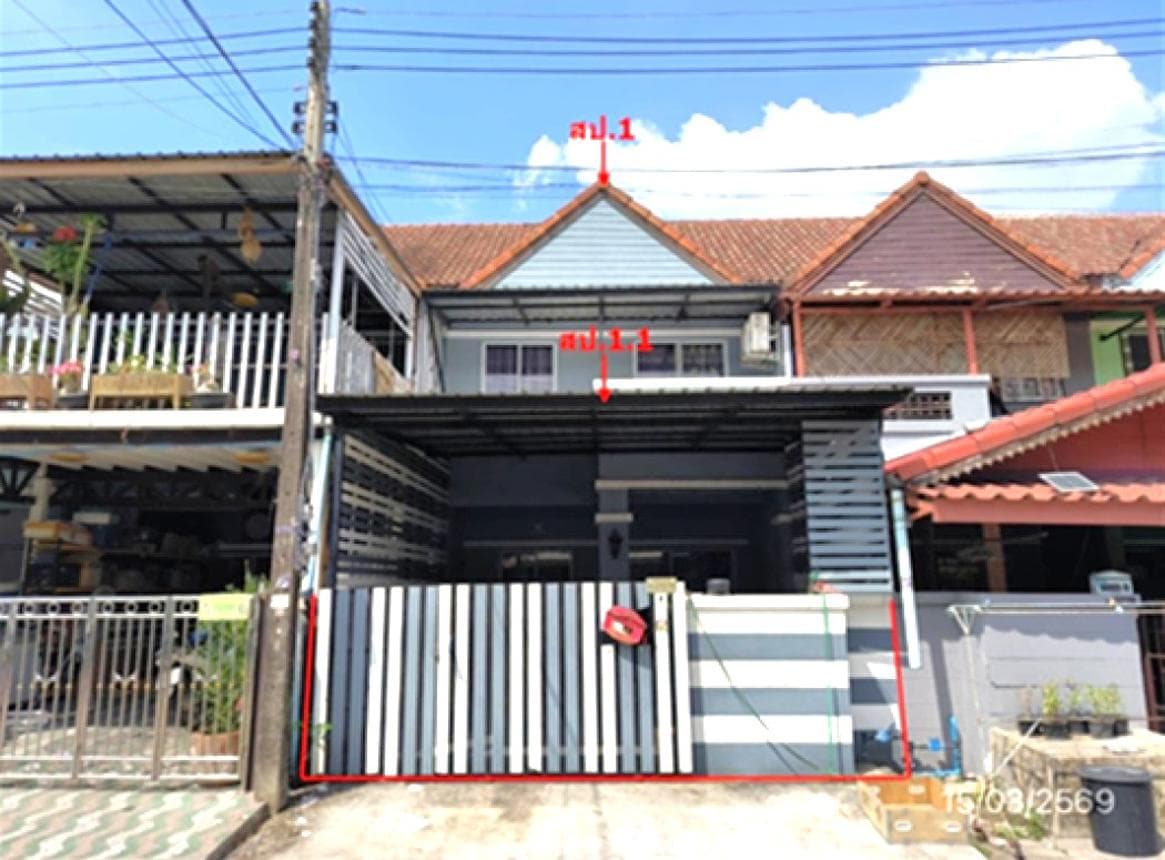 ขายทาวน์โฮม แดนทอง วิลเลจ (Danthong Village) บางโพธิ์เหนือ สามโคก ปทุมธานี พื้นที่กว้าง 26.2 ตร.ว.