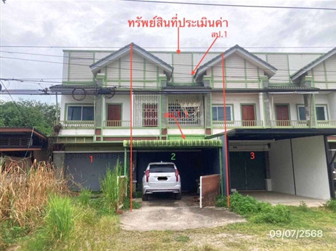 ขายทาวน์เฮ้าส์ กาญจนดิษฐ์ สุราษฎร์ธานี 2 ห้องนอน 3 ห้องน้ำ พื้นที่กว้าง 53.9 ตร.ว. ทำเลท่าอุแท บรรยากาศส่วนตัว