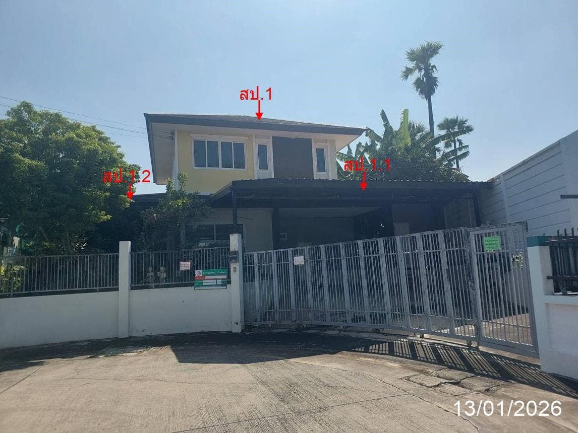 ขายบ้านเดี่ยว ฉัตรหลวง 10 บางเตย สามโคก ปทุมธานี 5 ห้องนอน พื้นที่ใช้สอย 208 ตร.ม.