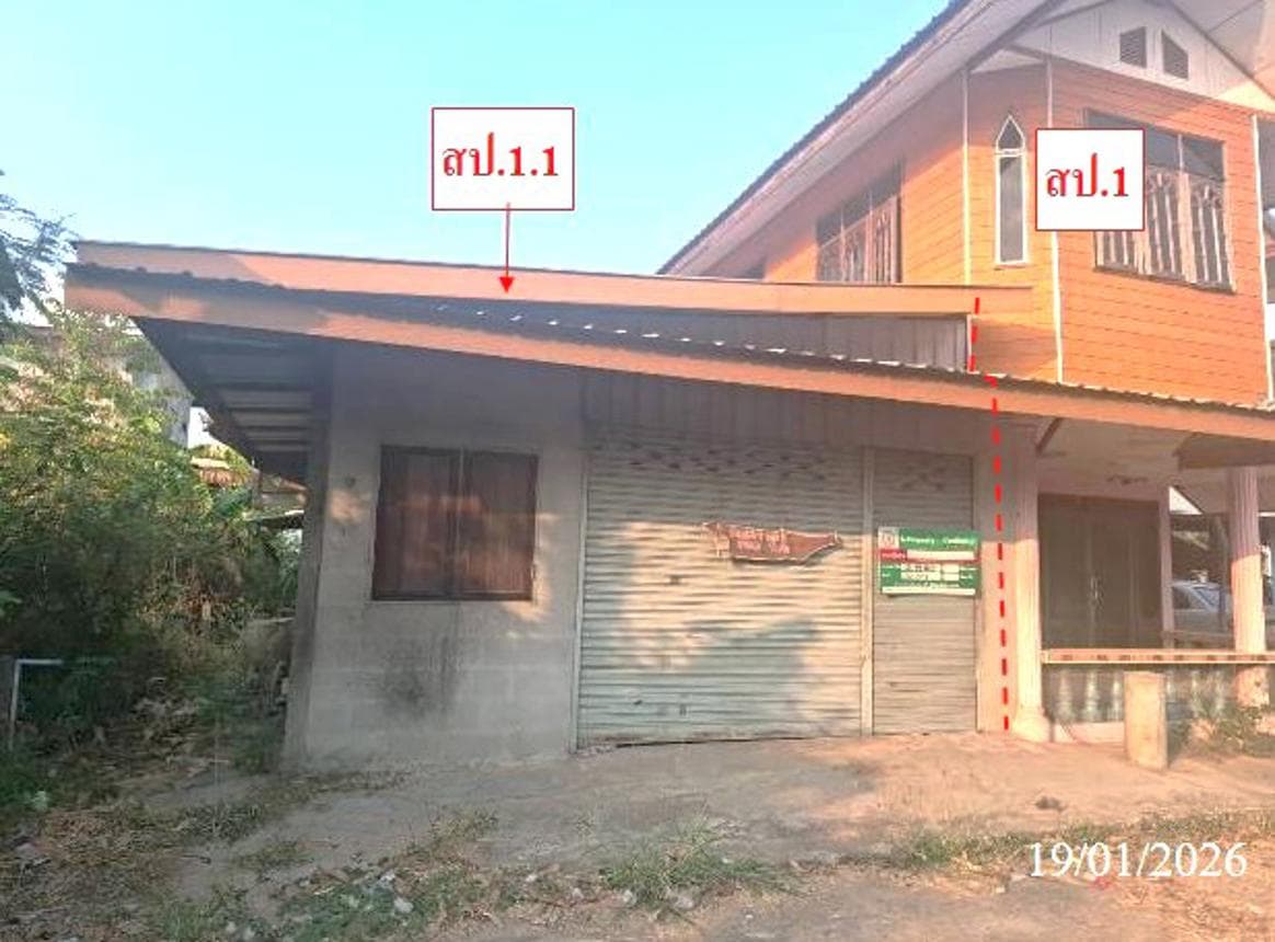 บ้านเดี่ยว ดอกล้ำ ปทุมรัตต์ ร้อยเอ็ด พื้นที่ 70 ตร.ว. พื้นที่ใช้สอย 184 ตร.ม. 1 ห้องนอน 2 ห้องน้ำ