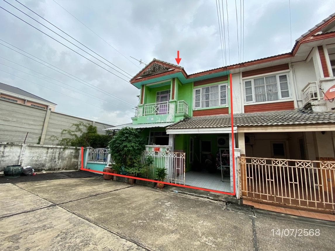 ทาวน์โฮม บ้านฟ้ารังสิต คลอง 2 (Baan Fah Rangsit Khlong 2) 3 ห้องนอน พื้นที่ใช้สอยกว้างขวาง ทำเลดีรังสิต