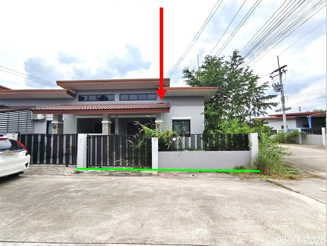 ทาวน์เฮ้าส์ บ้านสุขใจ สุขสบาย 5 มาบยางพร ปลวกแดง ระยอง 2 ห้องนอน 52 ตร.ม. บนที่ดินกว้าง 27 ตร.ว. ทำเลใกล้แหล่งงาน - image 1