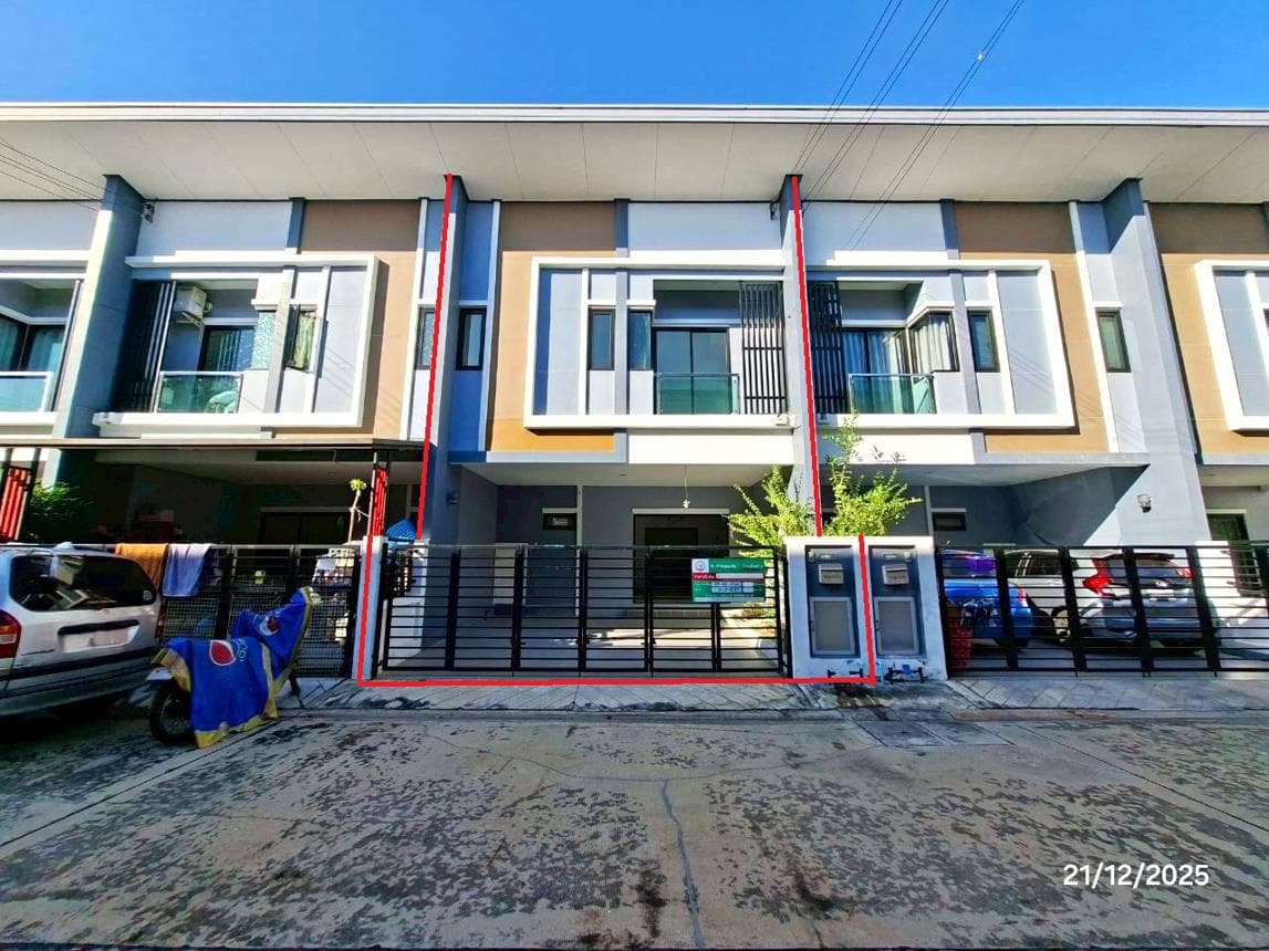 ขายทาวน์เฮ้าส์ บ้านฟ้าปิยรมย์ เทนโดร ลำลูกกา คลอง 6 พื้นที่ 120 ตร.ม. 3 ห้องนอน 3 ห้องน้ำ ทำเลศักยภาพ ราคาเพียง 2.1 ล้าน