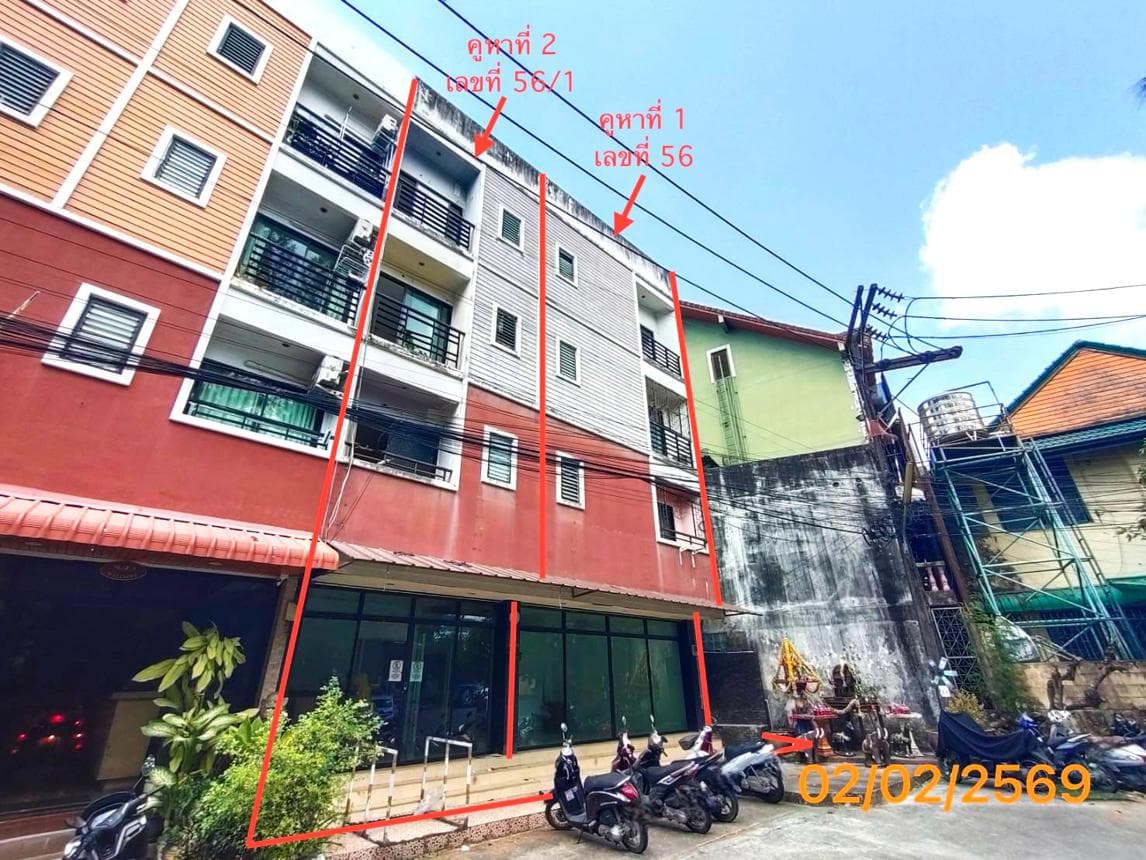 ขายอาคารพาณิชย์ กะทู้ ภูเก็ต ทำเลป่าตอง เนื้อที่ 22.7 ตร.ว. พื้นที่ใช้สอย 319 ตร.ม. 12 ห้องนอน 13 ห้องน้ำ สภาพดี เหมาะสำหรับประกอบกิจการและลงทุน