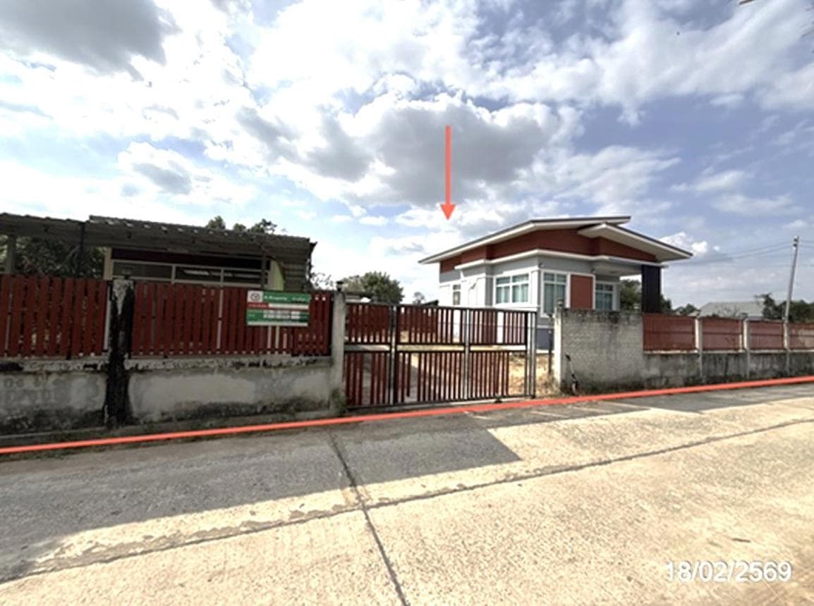 บ้านเดี่ยว โพนข่า เมืองศรีสะเกษ ศรีสะเกษ 2 ห้องนอน 1 ห้องน้ำ ทำเลสงบเดินทางสะดวกราคาล้านต้นๆ