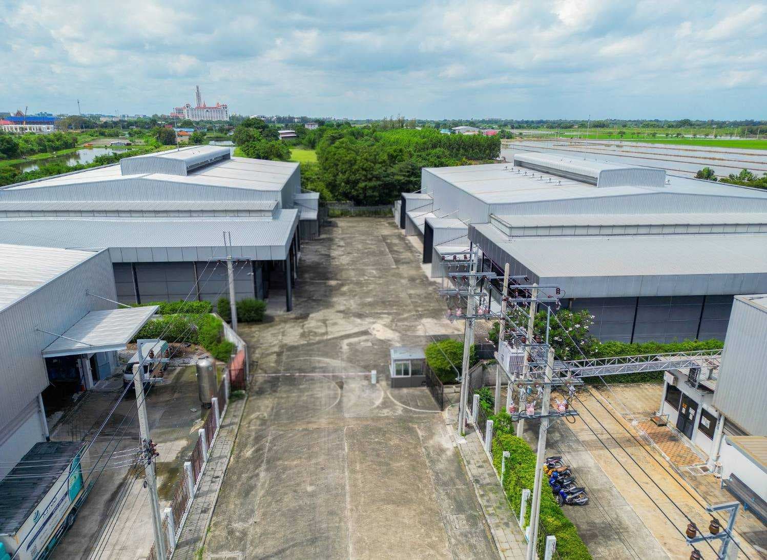 ขายโรงงานผลิตเครื่องสำอาง 5 ไร่ ผังสีม่วง ศักยภาพสูง – บางเสาธง สมุทรปราการ