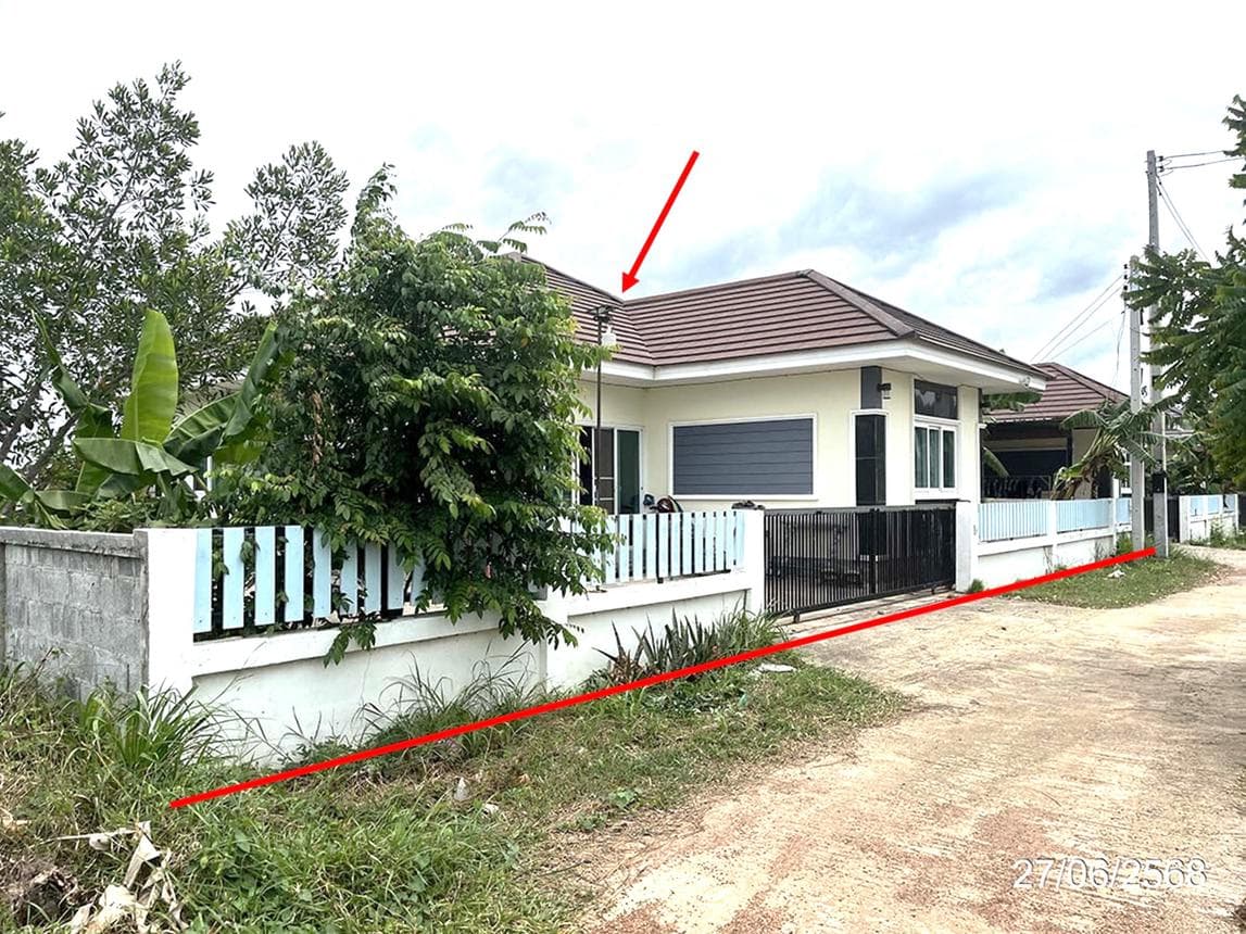 บ้านเดี่ยว หนองแหน พนมสารคาม ฉะเชิงเทรา 2 ห้องนอน 1 ห้องน้ำ ขนาด 64 ตร.ว.